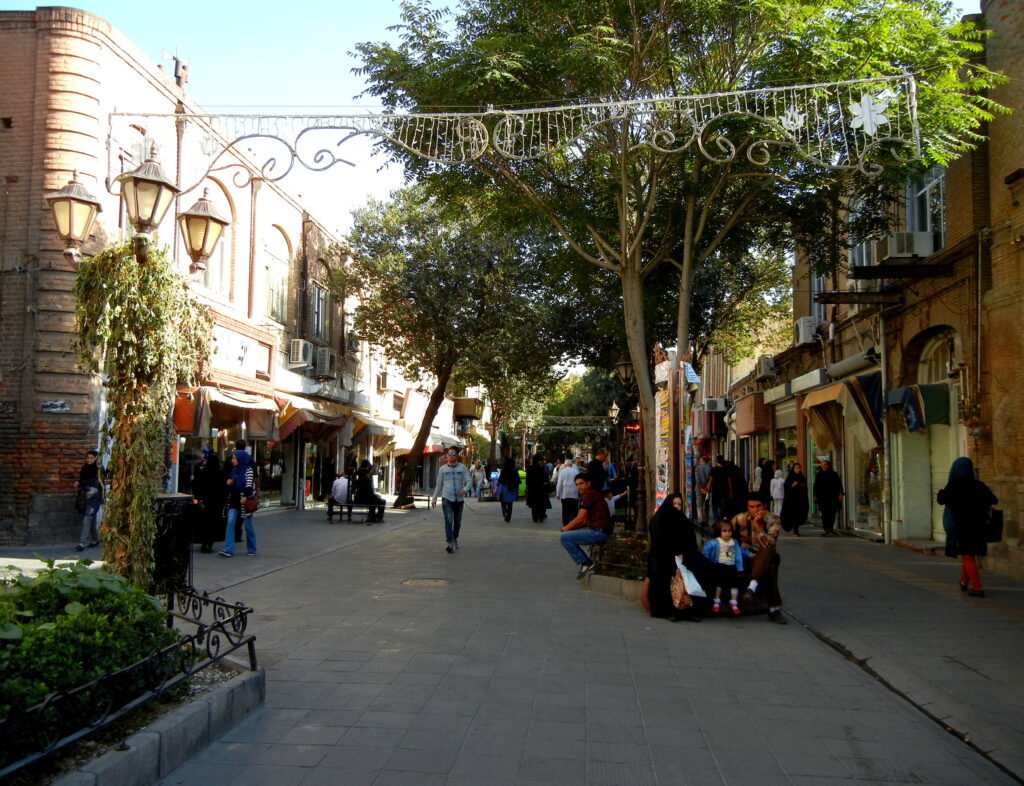 Calle peatonal de Tabriz