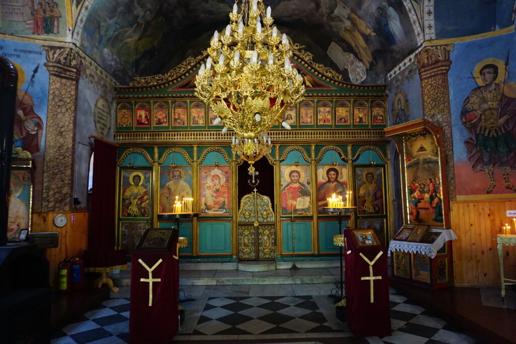 El interior del monasterio Sokolski