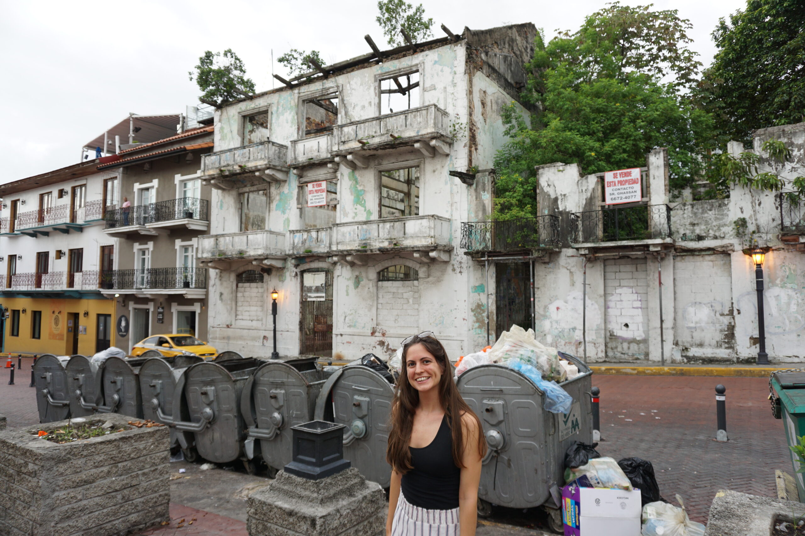 Edificios abandonados en el casco Antiguo de Panamá